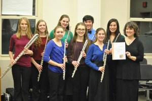 NMYO Select Flute Choir, after US Premier of Branimir Rezic's In Principio Erat Rhytmus